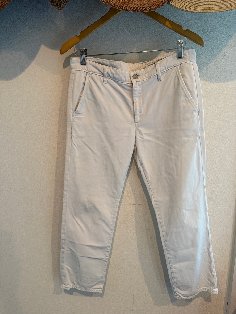 ADRIANO GOLDSCHMIED SUPPLY Khaki Crop Boyfriend